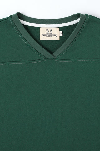 Crop Football T-shirt Green