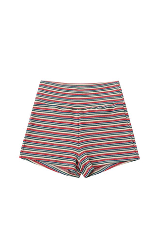 Red Stripe Short Shorts