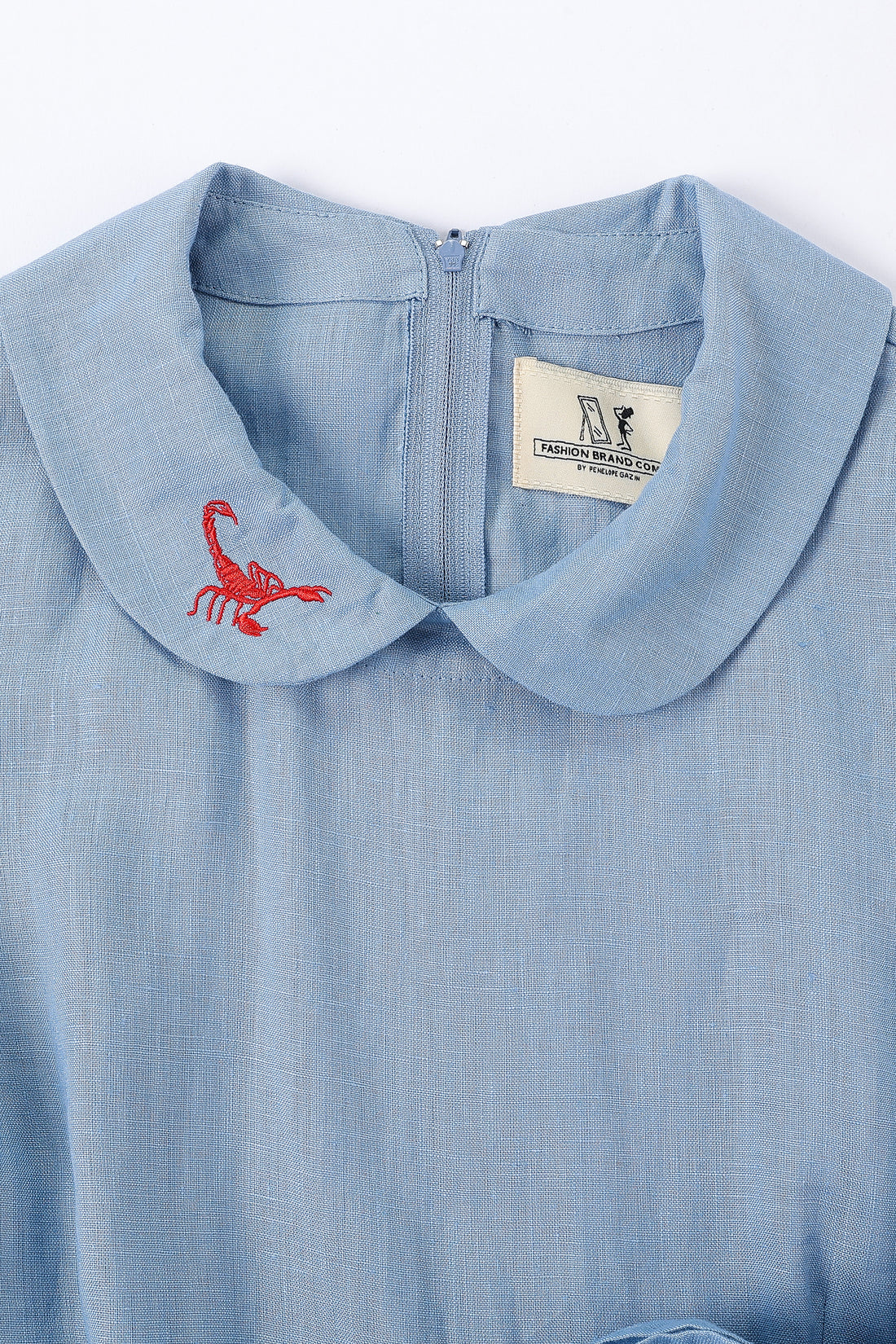 Good Girl Scorpion Linen Dress