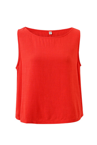 Shift Tank Soft Linen Red