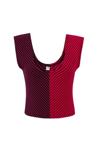 Blood Stripe Aerobics Cop Top