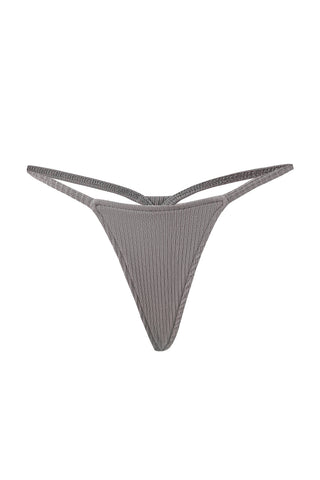 Tencel Rib Micro Thong Gray
