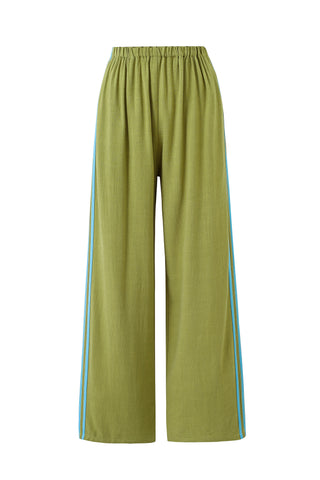 Lazy Pants Soft Linen Sporty Green/Blue
