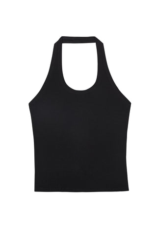 Wet T-Shirt Contest Tieback Halter Black