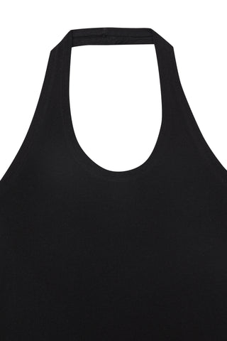 Wet T-Shirt Contest Tieback Halter Black