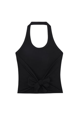 Wet T-Shirt Contest Tieback Halter Black