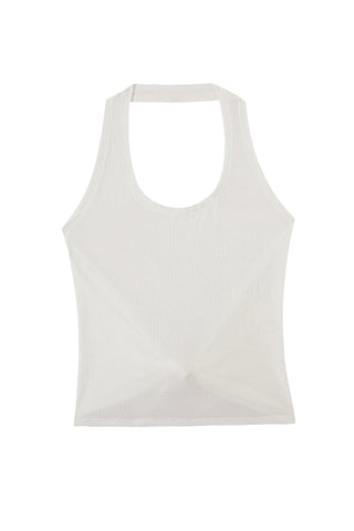 Wet T-Shirt Contest Tieback Halter White