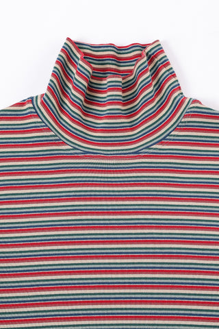 Red Stripe Turtleneck