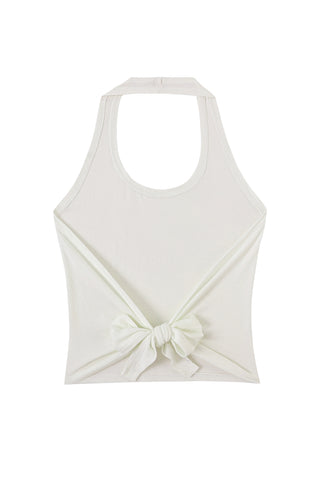 Wet T-Shirt Contest Tieback Halter White