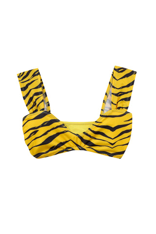 Sweetheart Swim Top Tiger Stripe