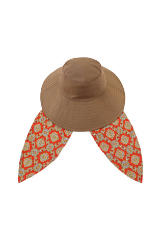 Cotton Beach Hat Brown