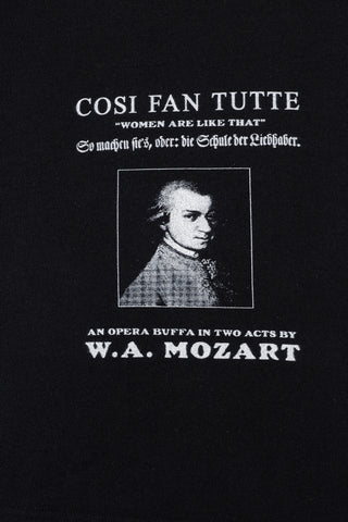 Mozart Wool Blend Tommy Tee Black