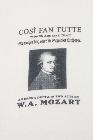 Mozart Wool Blend Tommy Tee White