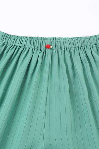 Long Bloomers Tencel Stripe Green