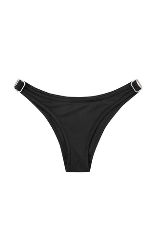 Bra Strap Bikini Bottoms Black