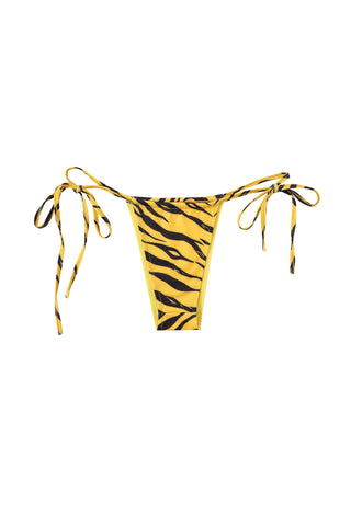 Triangle String Bikini Bottoms Tiger Stripe