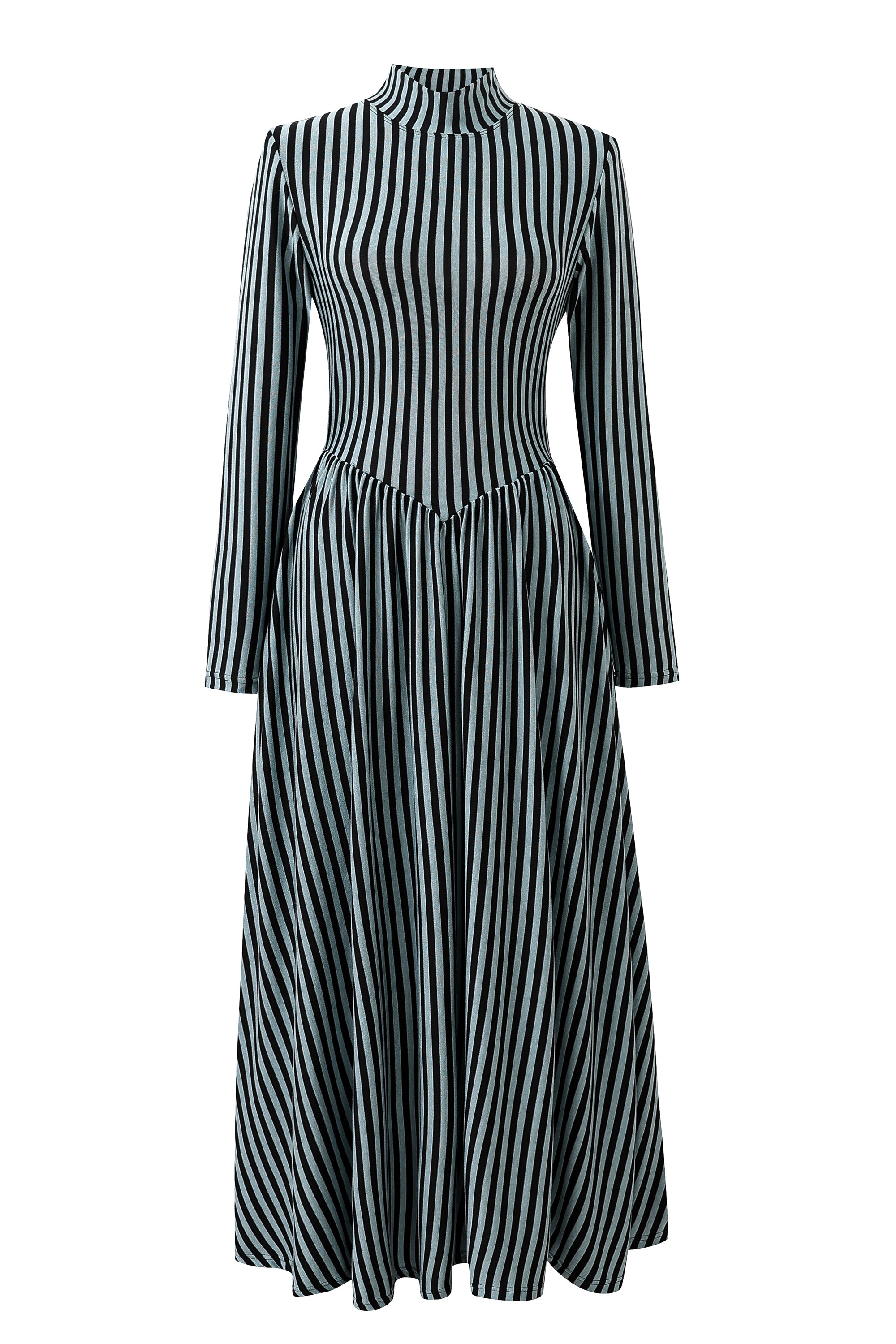 Long Sleeve Travel Dress Blue Stripe L / Blue Stripe Long Sleeve Travel Dress Blue Stripe L / Blue Stripe