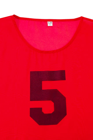 Sheer Football Tee Red/Black