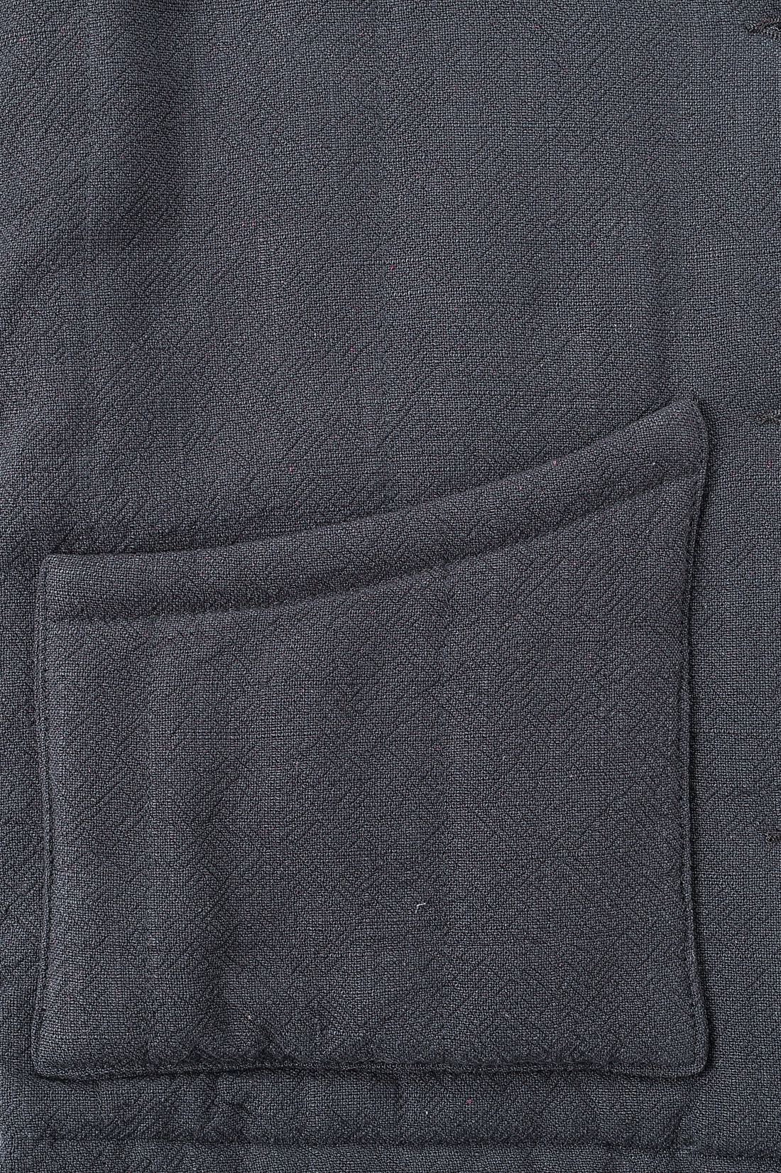 Survival Linen Quilted Jacket Charcoal