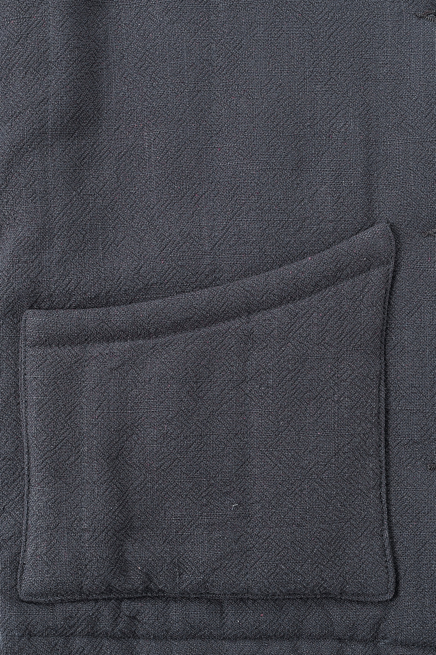 Survival Linen Quilted Jacket Charcoal