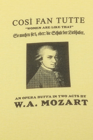 Unisex Mozart Wool Blend Tee Yellow