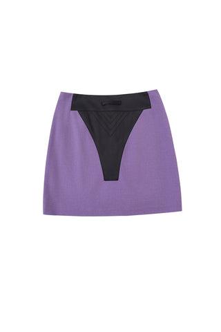 Career Woman Mini Skirt Purple
