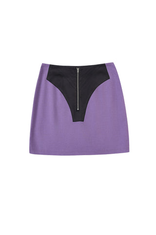 Career Woman Mini Skirt Purple
