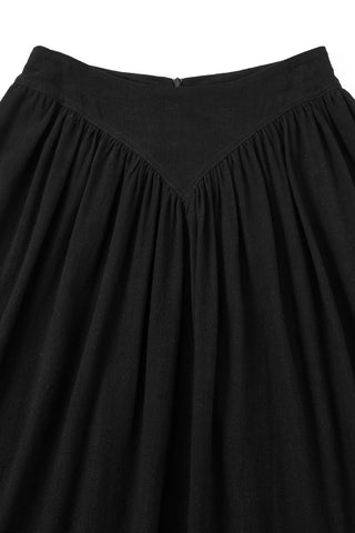 Park Linen Flaming Skirt Black