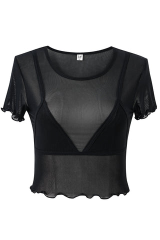 Bikini Bod Sheer Mesh T-Shirt