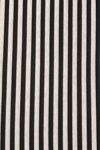 Striped Tencel Wool Foldover Lounge Pants Cream