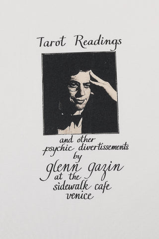 Unisex Cotton Tarot Reading Glenn Gazin Tee White