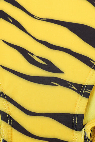 Low Rise Garter Bikini Bottom Tiger Stripe