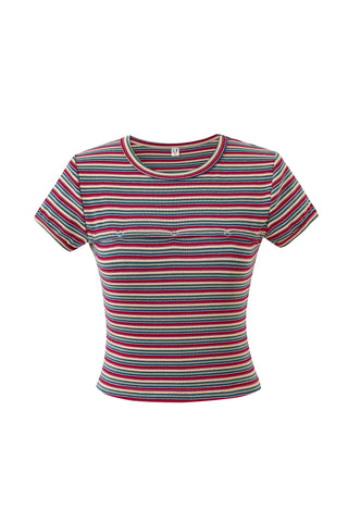 Calvin Snap Tee Monsanto Stripe