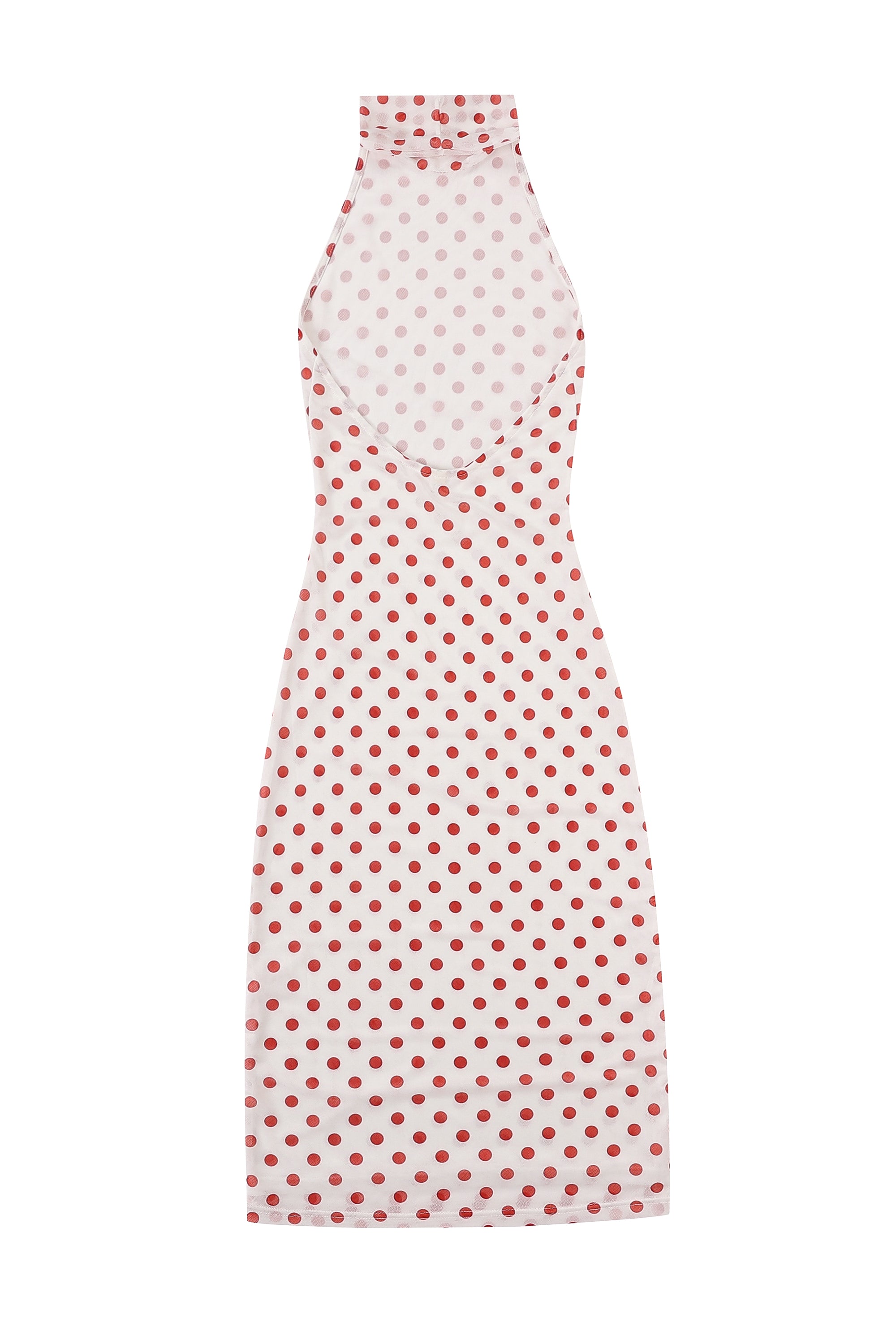 5 left - Halter Mesh Dress and Thong Set Red Polka Dot Fashion Brand Company 5 left - Halter Mesh Dress and Thong Set Red Polka Dot Fashion Brand Company