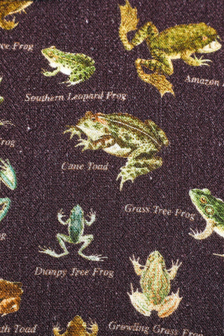 Scoop Crop Tank Soft Linen Favorite Frogs