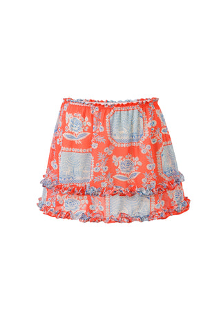 Chiffon Ruffle French Sex Mini Skirt