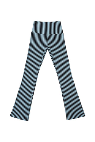 Striped Tencel Wool Foldover Lounge Pants