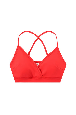 Crossback Yoga Bra Red