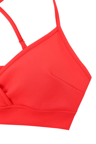 Crossback Yoga Bra Red