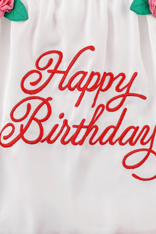 Frosted Cake Crop Cami 'Happy Birthday'
