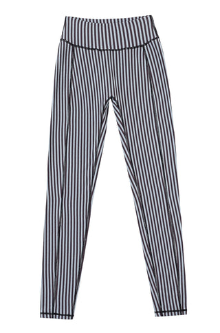 Surf Stripe Leggings Black/Blue