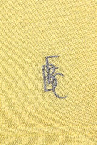 Psycho Bitch Wool Blend Baby Tee Yellow