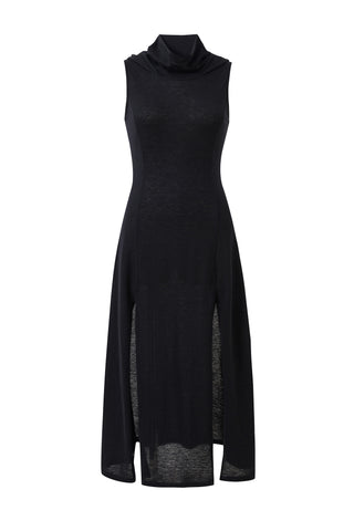 Dune Wool Blend Maxi Dress Black
