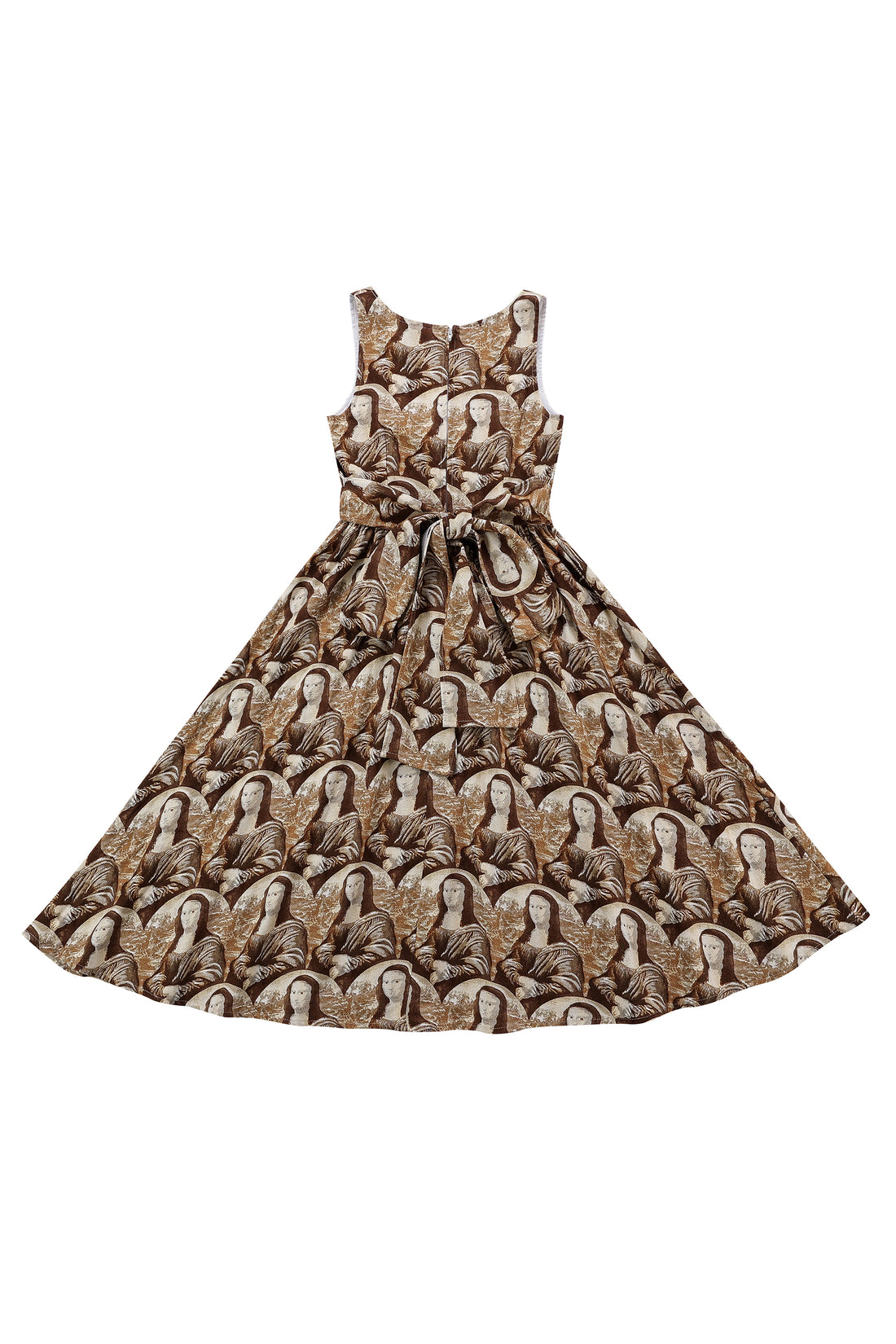 Farm Chores Midi Dress MONA PRINT Linen