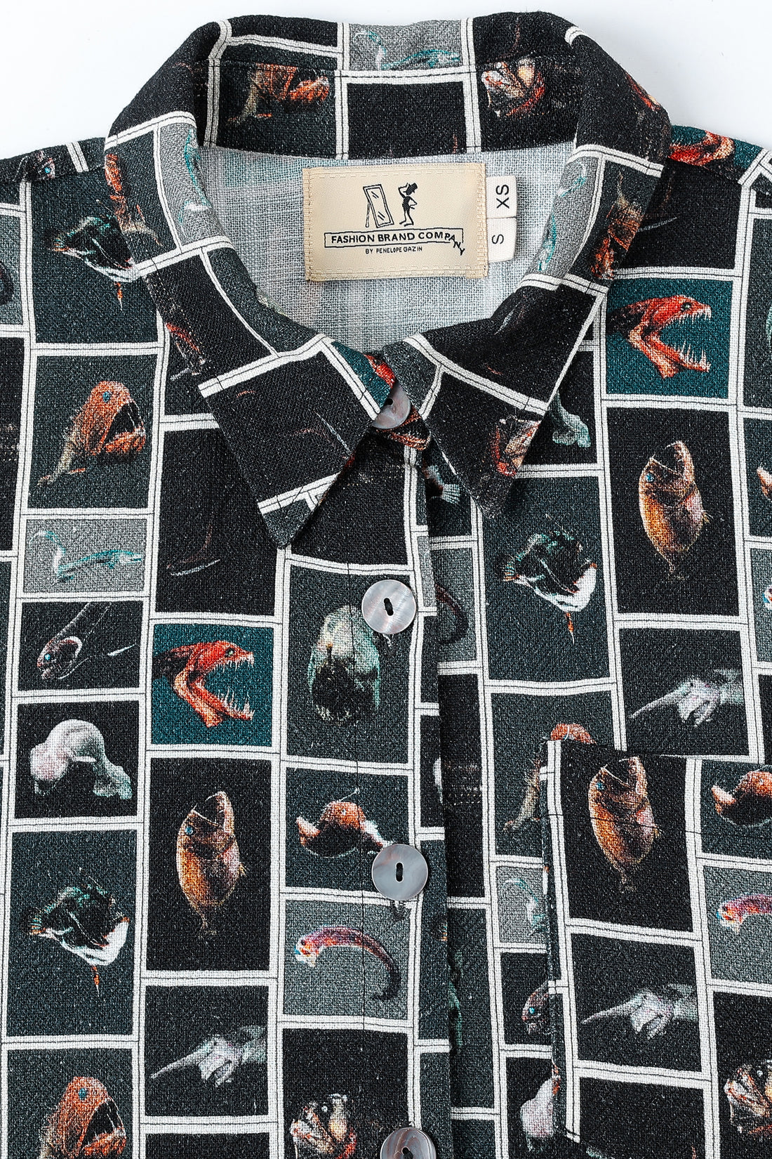 Cute Fish Linen Shirt