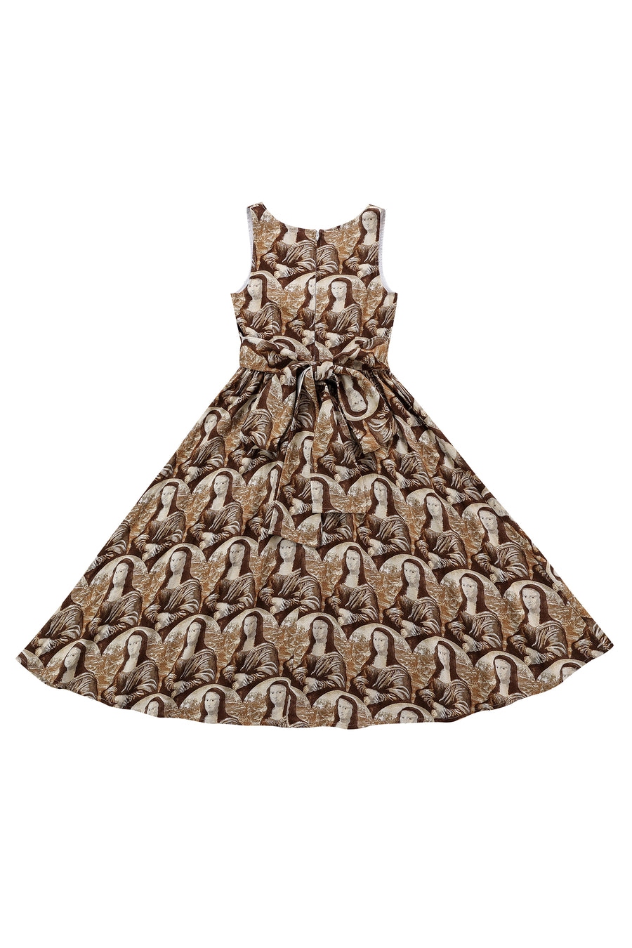 Farm Chores Midi Dress MONA PRINT Linen