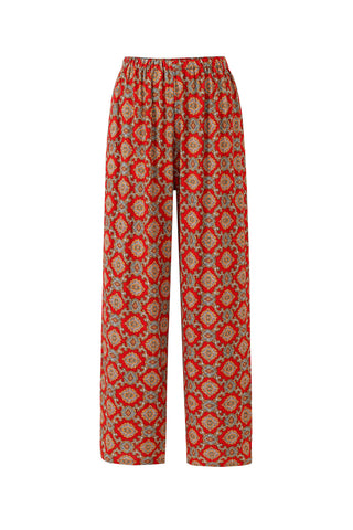 Lazy Pants Soft Linen Fancy Red Couch