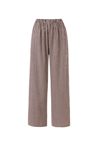 Lazy Pants Brown Gingham
