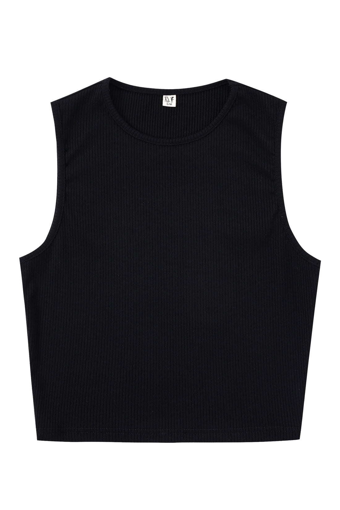 THE BITCH FELL OFF Tencel Rib Crop Tank