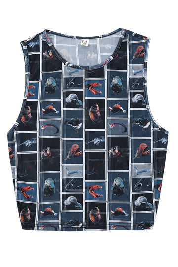 Cute Fish mesh Tank
